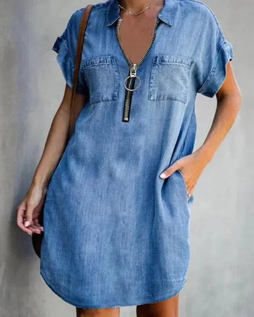 Denim Dress - Italian Design