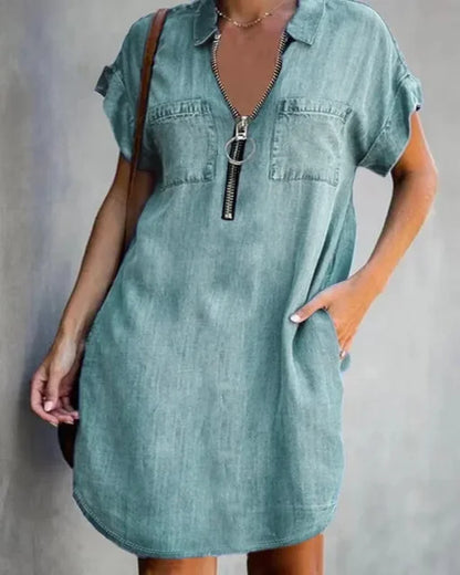 Denim Dress - Italian Design