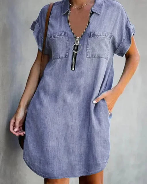 Denim Dress - Italian Design