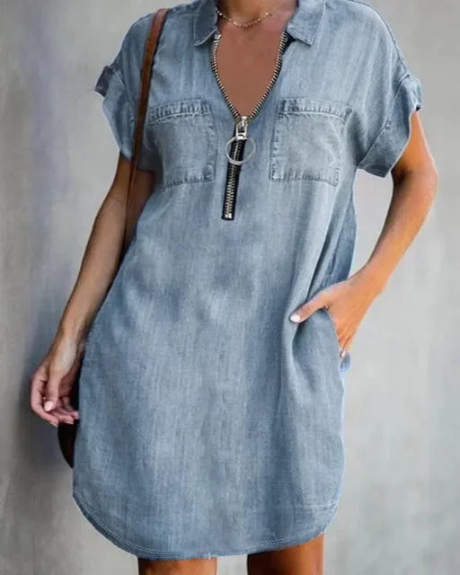 Denim Dress - Italian Design